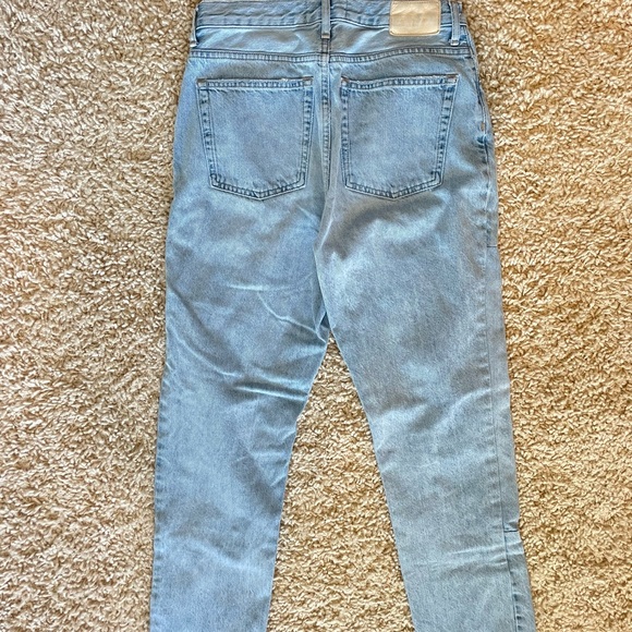 Everlane 27 The 90's Cheeky Jean Light Wash Patched Blue Denim Distressed - Picture 4 of 7